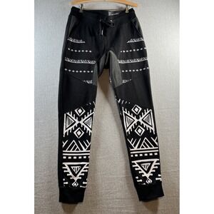 Brooklyn Standard Jogger Sweatpants Drawstring Size Large Mens Black Fleece